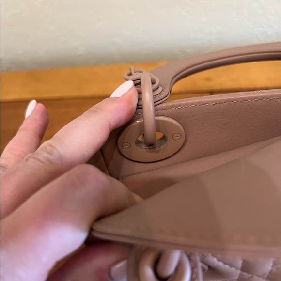 Dior Mini Lady Bag in Ultramatte Dusty Mauve - Picture 6 of 8